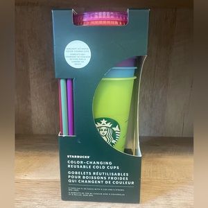 Starbucks Color Changing Cups NIB